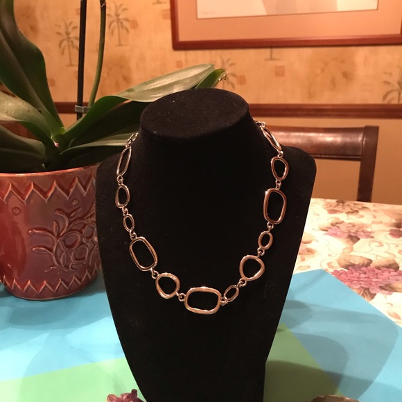 LIA SOPHIA SILVER-TONED GEOMETRIC NECKLACE - Picture 6 of 11